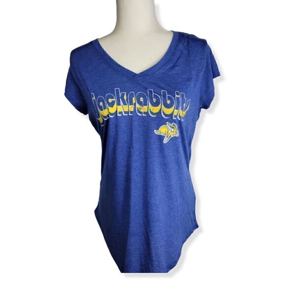 Jackrabbits Woman V -Neck Top Small - Picture 1 of 3